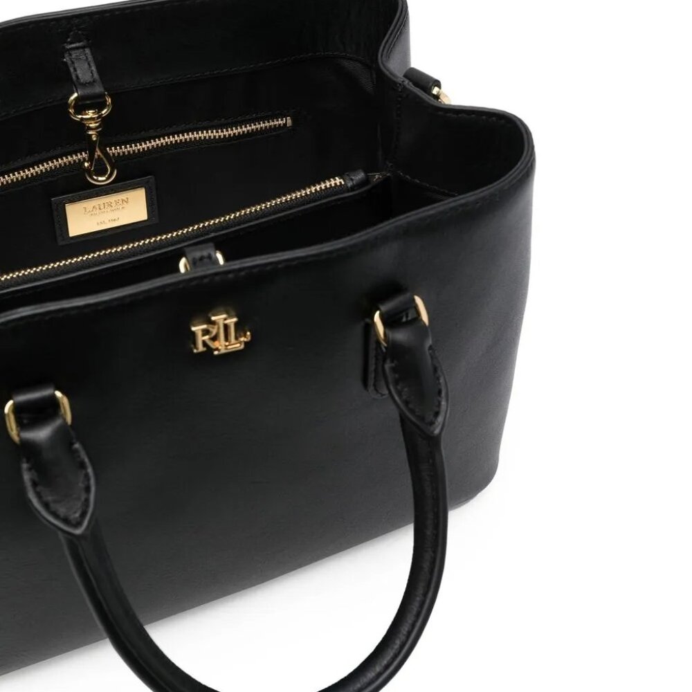 SALE! ✅ Lauren Ralph Lauren LRL Small MARCH Leather Satchel⭐ NWT +Dust Bag